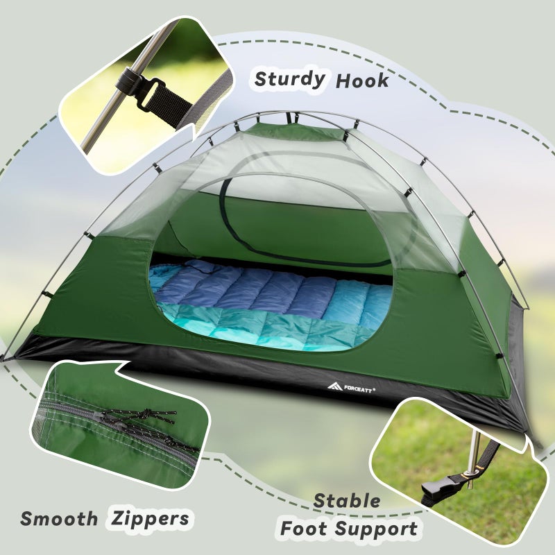 Forceatt Camping Tent 2/3/4 Person, Professional Waterproof & Windproof Lightweight Backpacking Tent Suitable for Outdoor,Hiking,Glamping, Mountaineering and Travel - Image 4
